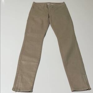 GUESS Womens 26 Brittney Skinny Ankle Gold Shimmer